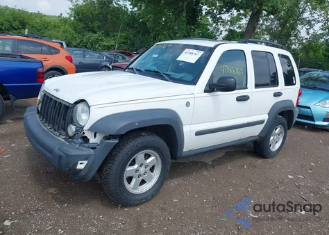2006 Jeep Liberty Sport из США, поврежденный, VIN 1J4GL48K66W234775